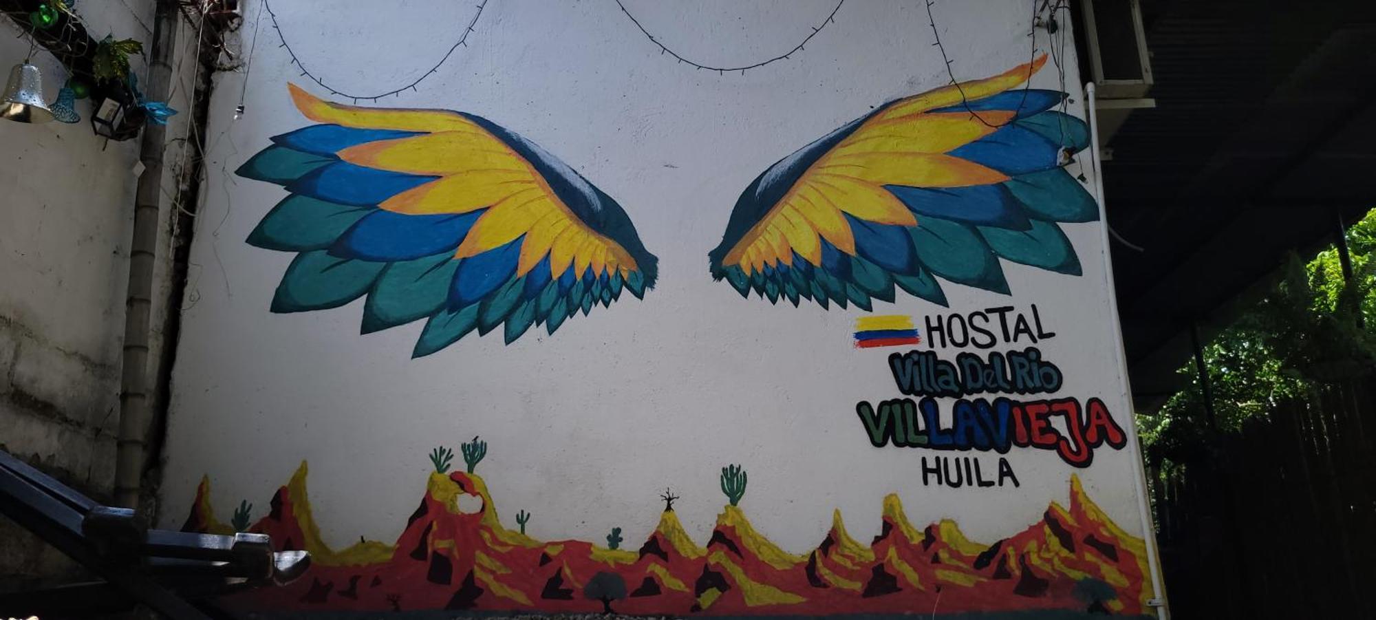 Hostal Villa Del Rio Las Brisas Villavieja Ngoại thất bức ảnh